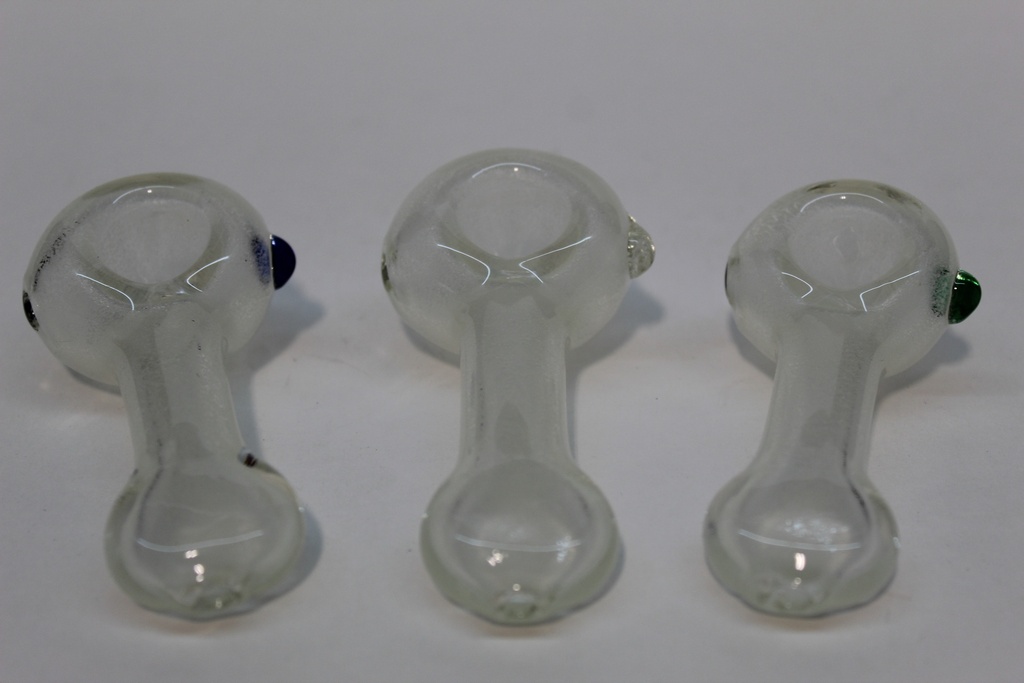 3.5&quot; Frosted Hand Pipe Mixed Colors - 8ct