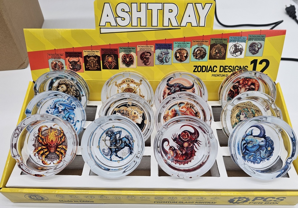 Deezil Ashtray- Zodiac Sign 12ct