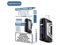[6975984053110] Raz- Triple Berry Ice 9000 Puffs- 5 Count Display