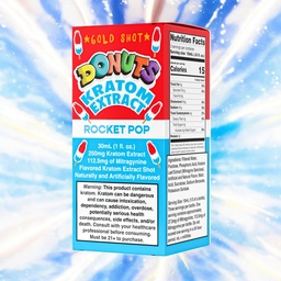[601754217746] Donuts Kratom- Rocket Pop 250mg- 12ct