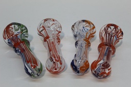 [742420039580] 4.5&quot; Wave Hand Pipe Mixed Colors - 8ct