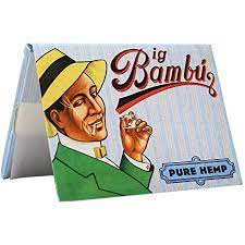[076013000665] Big Bambu Rolling Paper - Pure Hemp 50ct (BAMBUBIGH50)