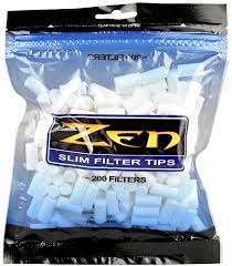 [016165003794] Zen Tips Slim Filter Tips 200 Filters