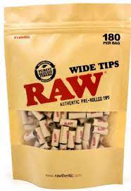 RAW- Tips Pre Rolled 180ct