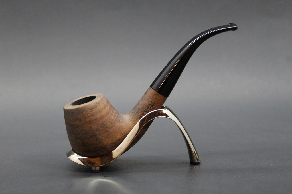 Deezil Ebony Wood Bent Chimney Pipe