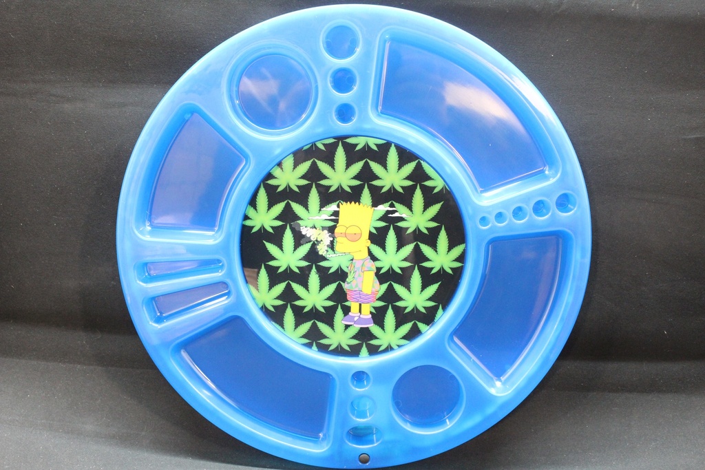 LED Plastic Rolling Spin Tray
