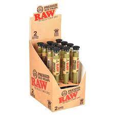 Raw- Pressed Bud Wraps Pre Rolled Cones-12ct Display (RAWCONEPBWQT)