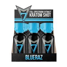 9 Hemp Co- Full Spectrum Kratom Shot- Blue Raz-12ct Display