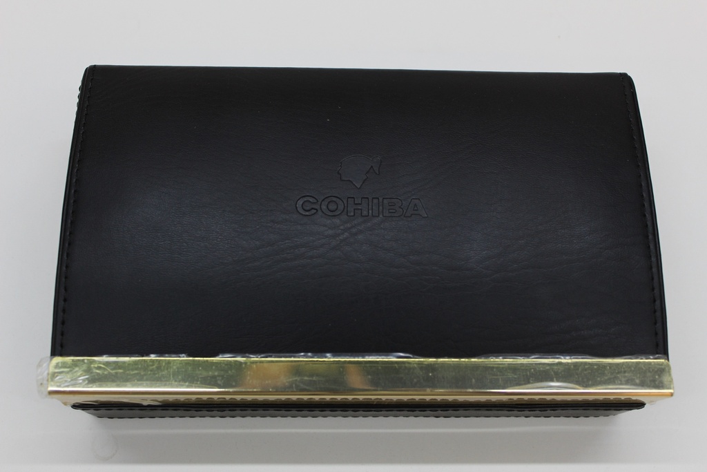 Cohiba Black Leather Humidor Box - 8x5x2