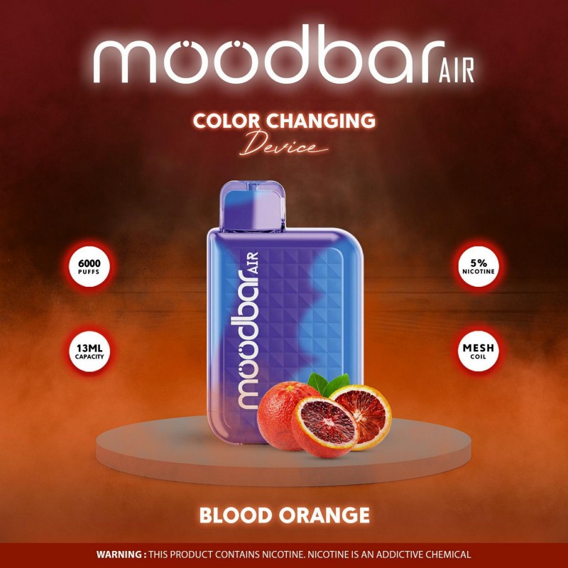 MoodBar Air 6,000 Puffs 5 count Display