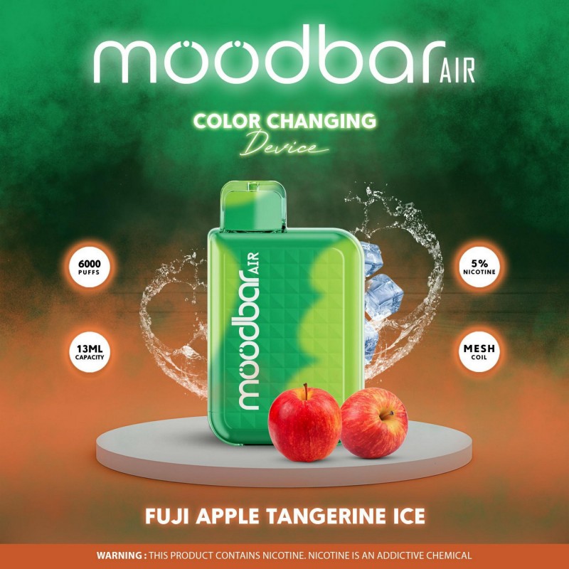 MoodBar Air 6,000 Puffs 5 count Display