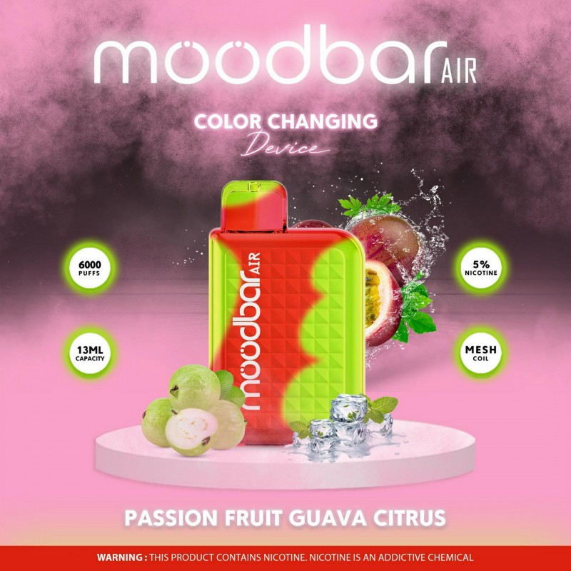 MoodBar Air 6,000 Puffs 5 count Display