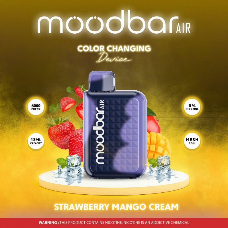 MoodBar Air 6,000 Puffs 5 count Display