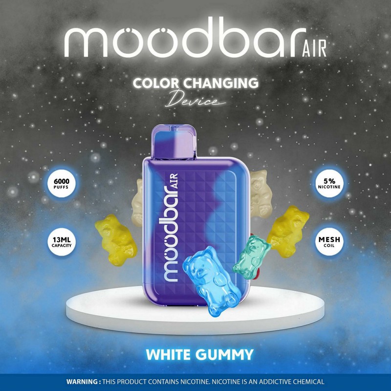 MoodBar Air 6,000 Puffs 5 count Display