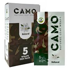 Afghan Hemp - Camo Natural Leaf Wraps - 25 Pack
