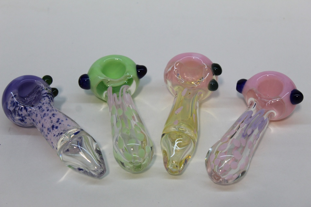 5&quot; Dot Hand Pipe Mixed Colors - 8ct