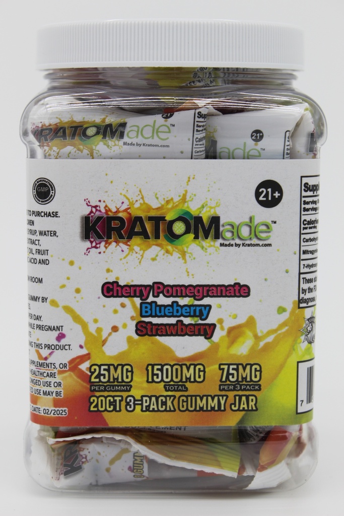 Zion Herbal- Kratom Made Gummies- 20ct