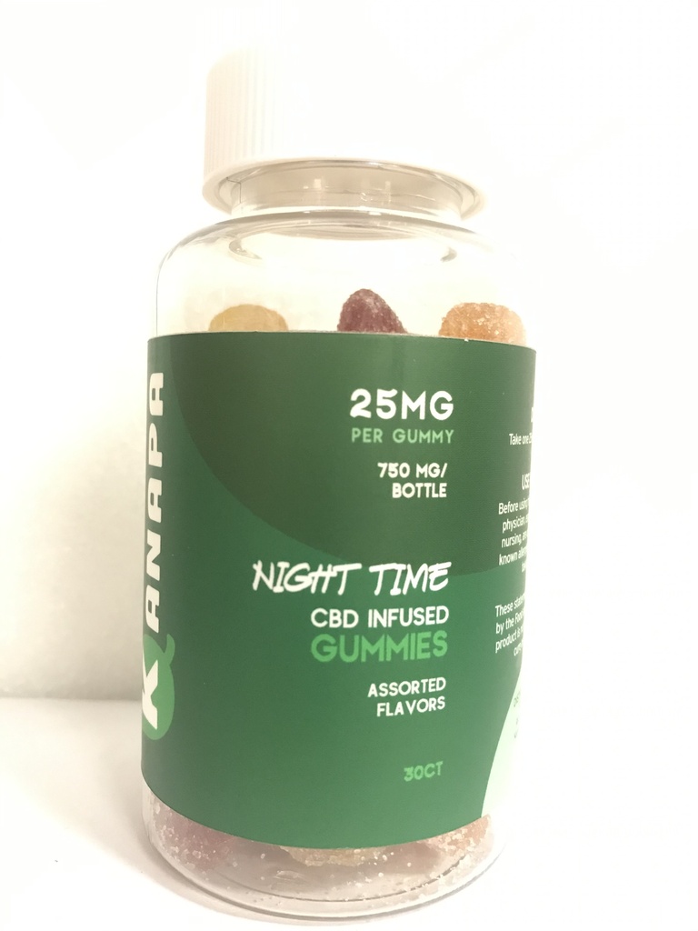 Kanapa Night Time Gummies - CBD Infused Gummies 25mg/piece