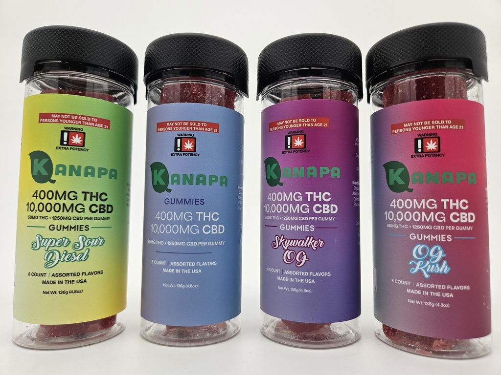 Kanapa 50mg D9 + 1250mg ISO Gummy 8ct