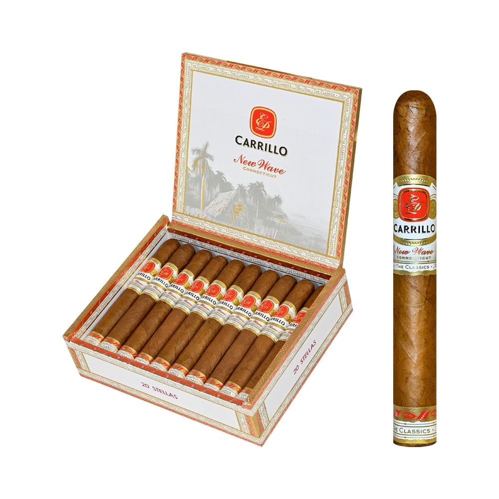 Carrillo New Wave Connecticut Stellas 5 1/8x42 Cigars 20ct