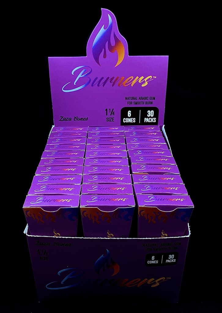 Burners Organic Hemp 1 1/4 Zaza Cones