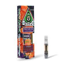 Dazed Delta 9 THC-O Cartridge Orange Push Pop- 950MG Hybrid