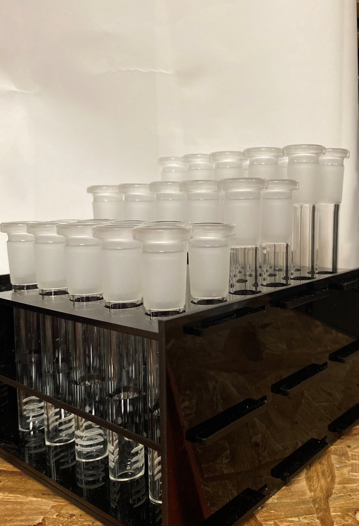 14mm Down Stems w/ Display- Clear Down Stems- Qty:30