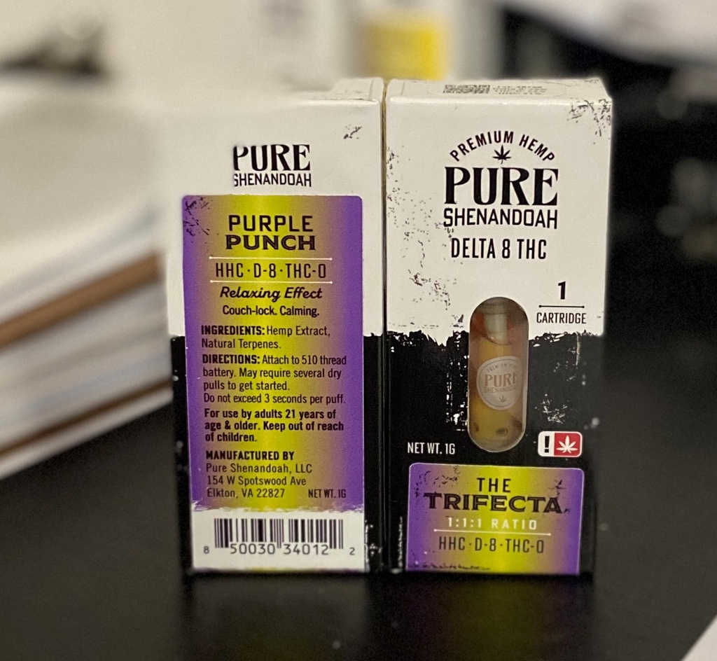 Pure Shenandoah- Purple Punch- Delta 8 HHC THC-O