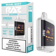 Raz-Miami Mint 25000 Puffs- 5 Count Display
