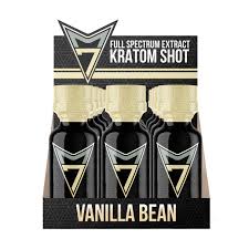 [10850043344251] 9 Hemp Co- Full Spectrum Kratom Shot- Vanilla Bean-12ct Display