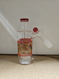 [0742420041682] 45° Striped Ash Catcher Red