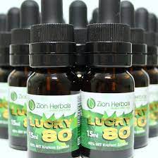 [850007032272] Zion Herbals Lucky 80 15 ML Box 80% Kratom Extract- Case of 20