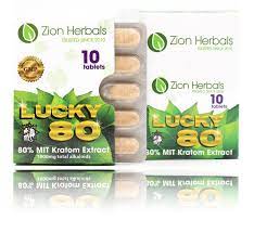 [850007032715] Zion Herbal 10 tablet Lucky 80 Blister Pack-12ct Display